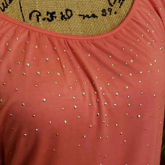 G by Guess Coral Studded Top S - Picture 3 of 4